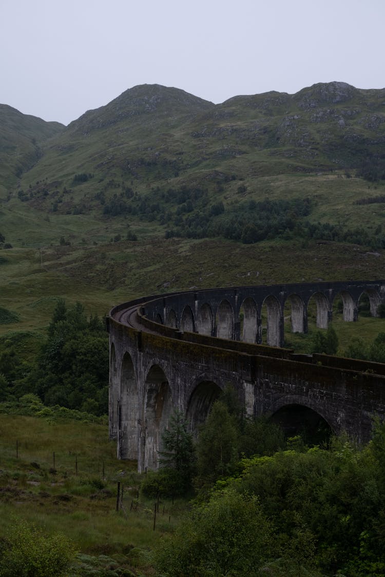 Glenfinnan Viaduct In Scotland