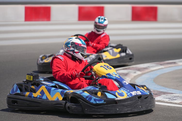 Person Driving A Go Kart