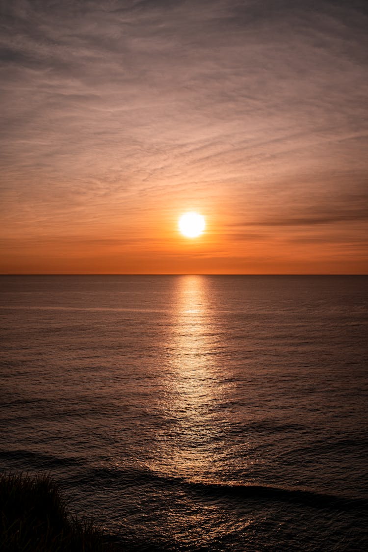 Sunset Over The Sea 