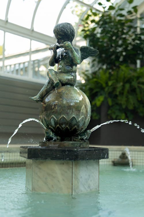 Angel Sculpture on the Fountain