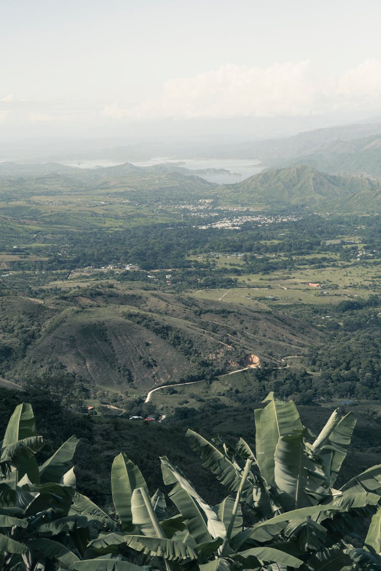 Mountains And Valley Landscape In Colombia