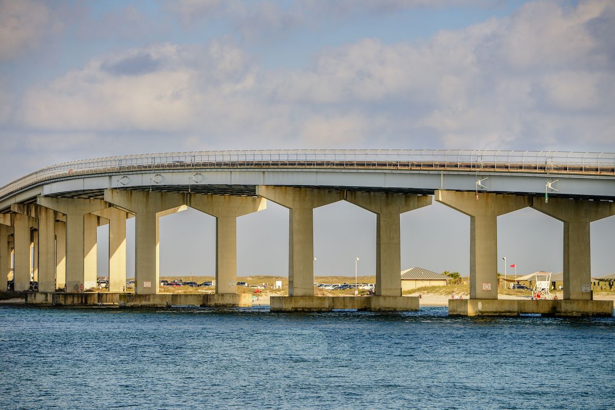 Bridge over the water near Jacksonville