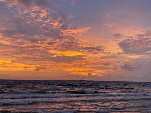 Seascape Scenery during Golden Hour