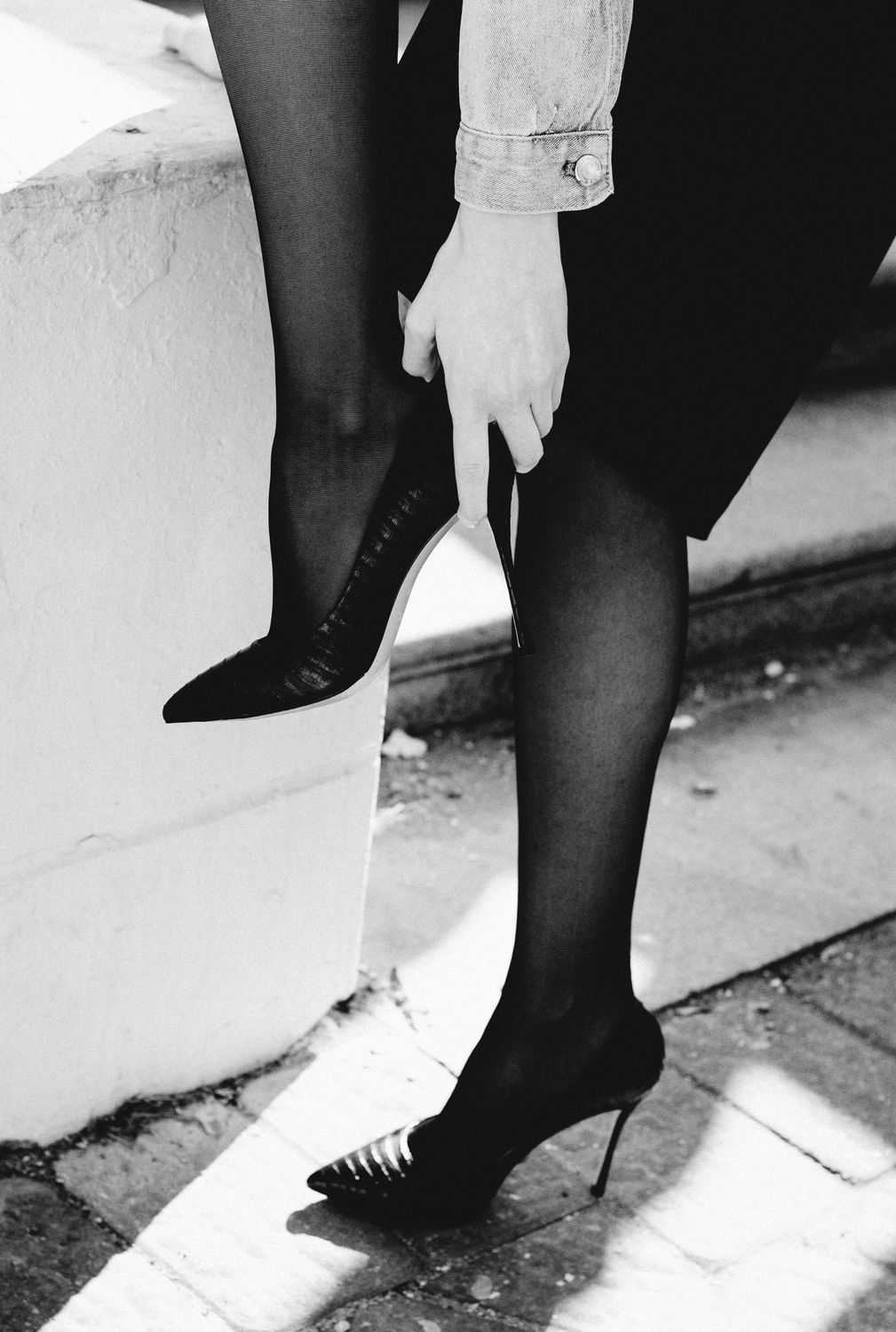 A Woman Wearing Black High Heels Free Stock Photo a-woman-wearing-black-high-heels-free-stock-photo