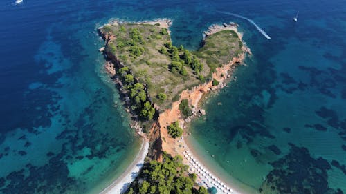 Free Drone Shot of Beach during Daytime Stock Photo