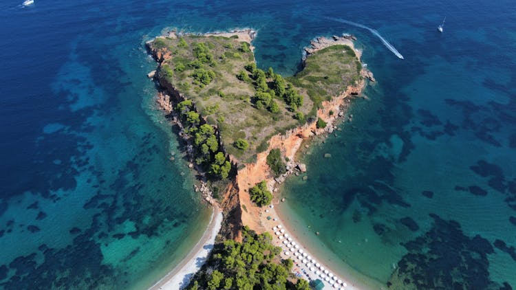 Drone Shot Of Beach During Daytime