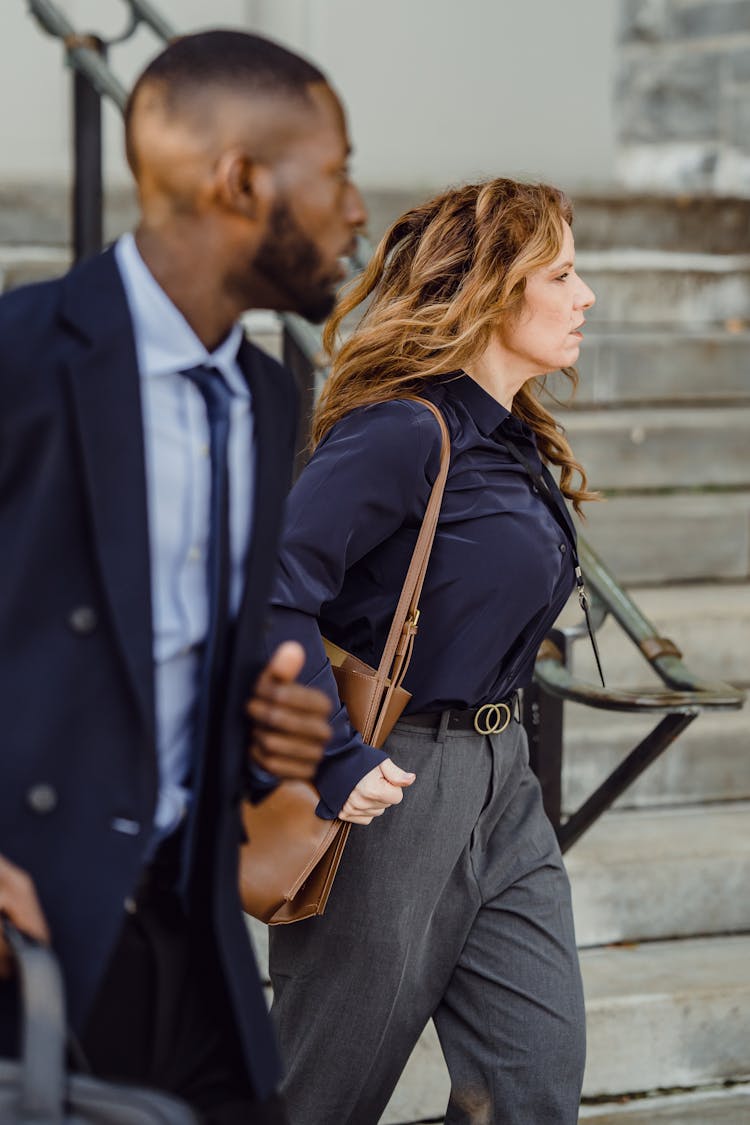 Two People Walking