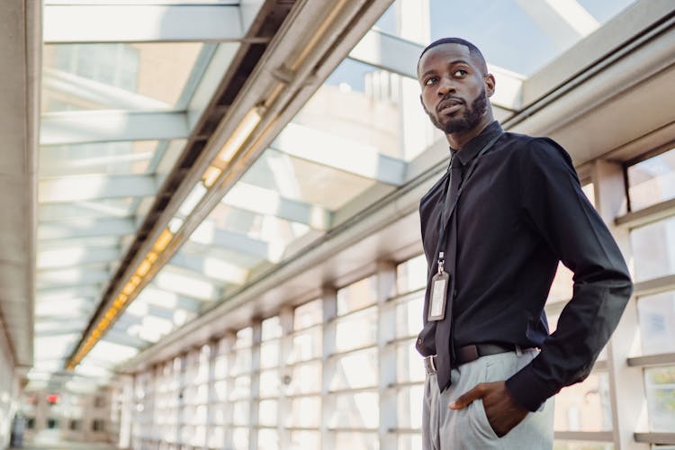 Man In Shirt Posing