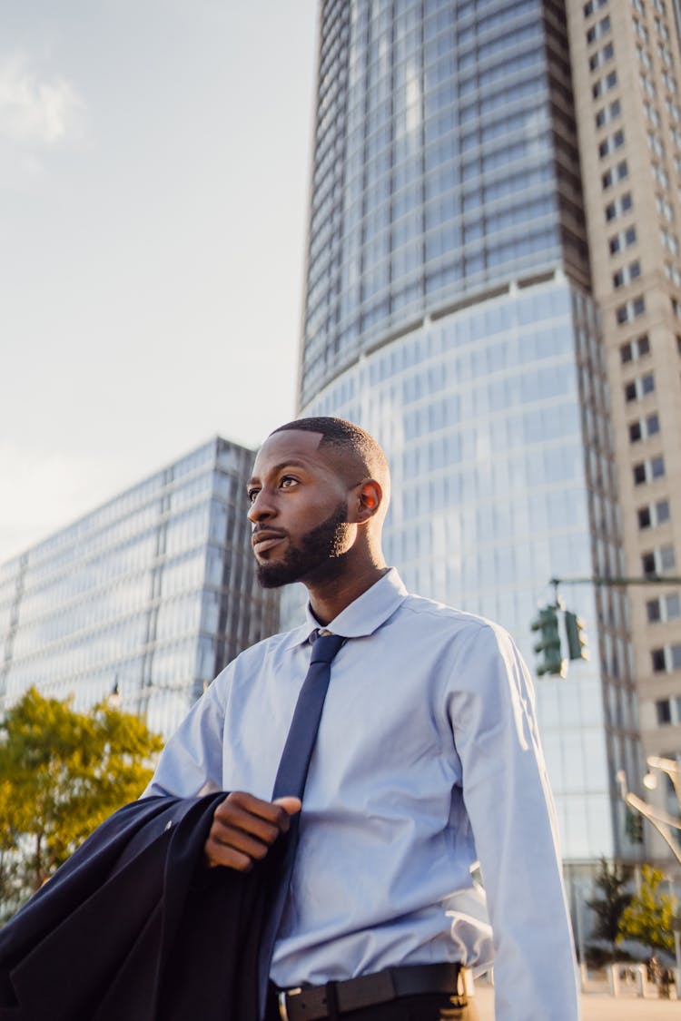 Man In Shirt With Tie