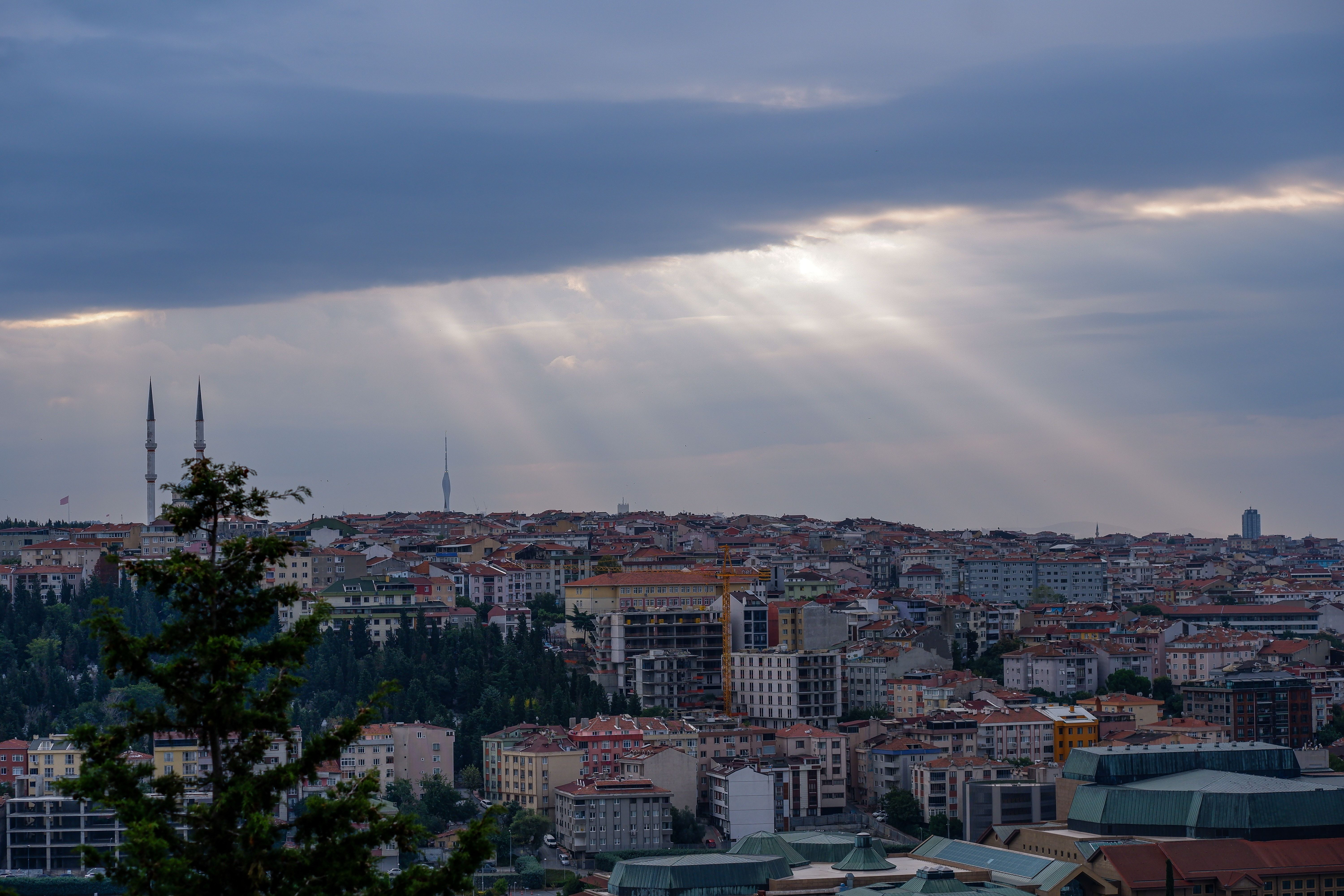 Aerial Photography of City Buildings under the Cloudy Sky · Free Stock ...