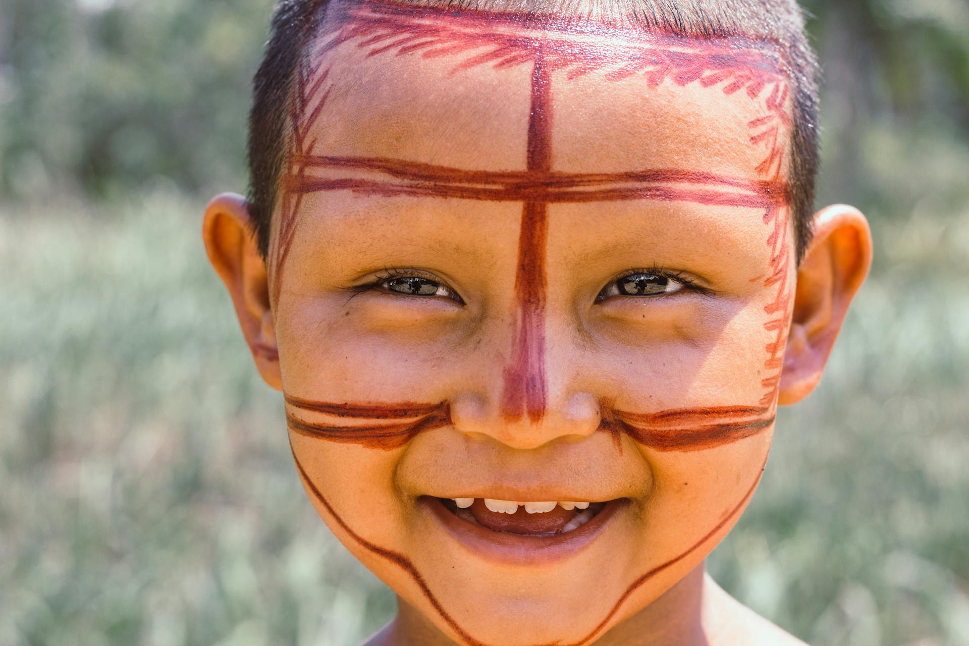 Boy with Paint on his Face