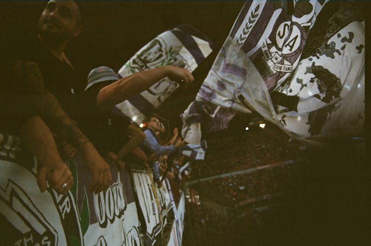 Fans Inside A Stadium