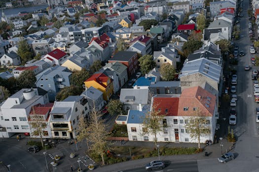 reykjavik colorful houses