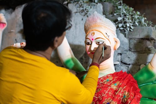 Artist Doing Face Disguise