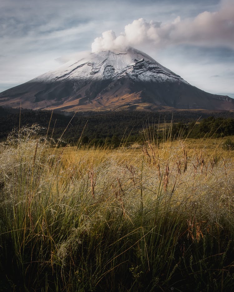 Popocatepetl Volcano In Mexico 