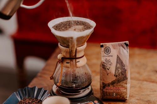 Foto stok gratis air, buatan tangan, chemex