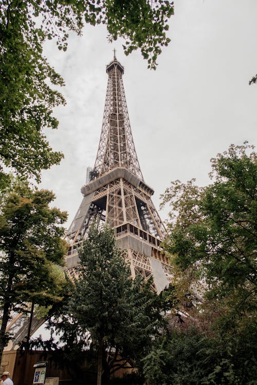 Gratis lagerfoto af Eiffeltårnet, Frankrig, lodret skud