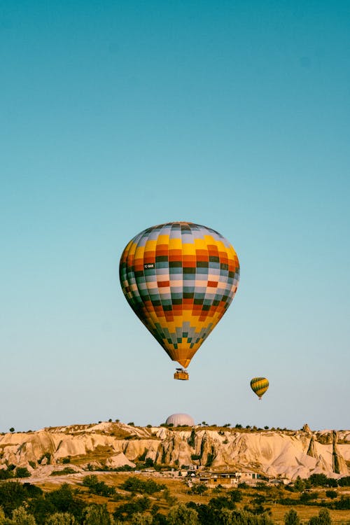 Kostnadsfri bild av blå himmel, flygande, varmluftsballonger