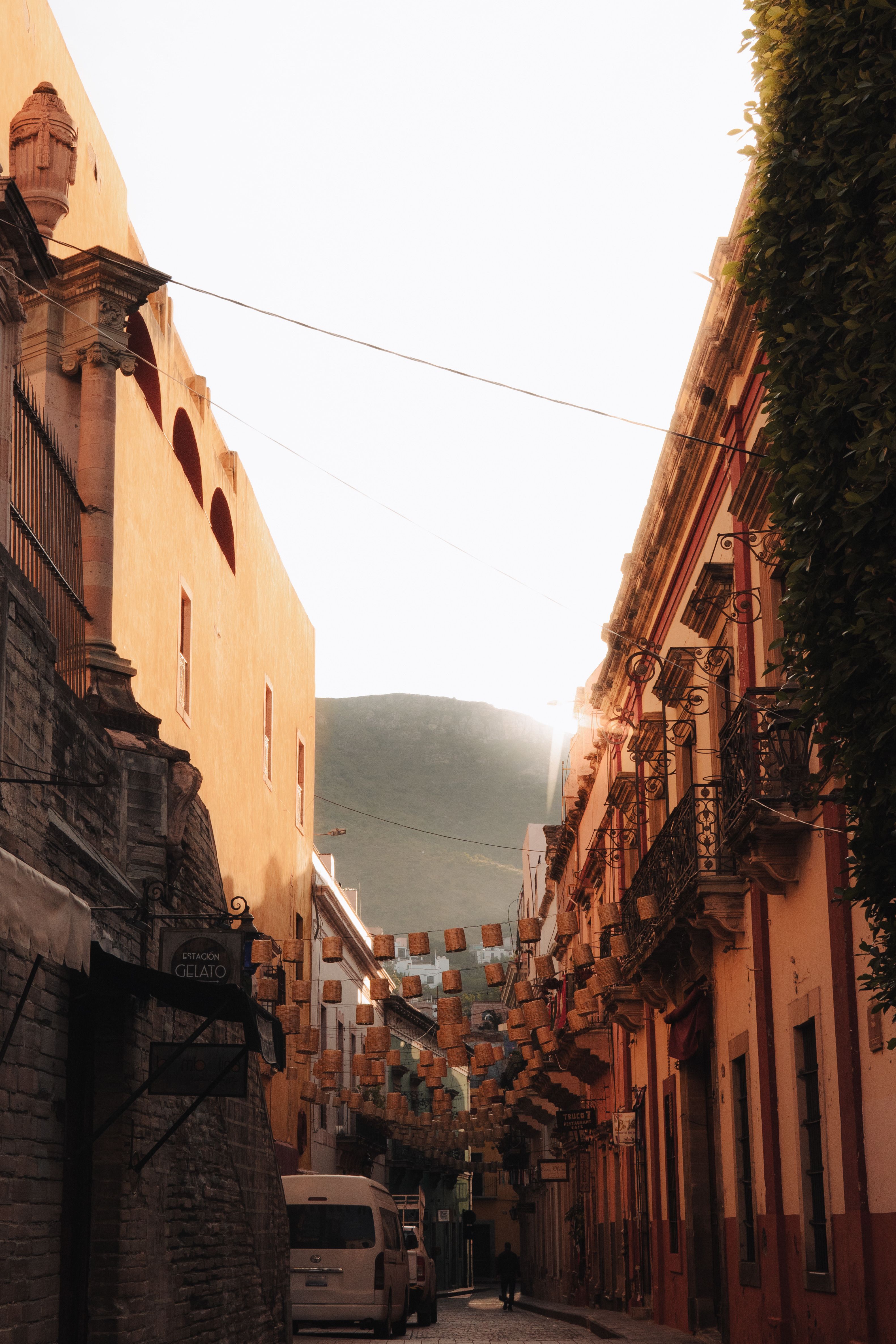 Narrow Street between Concrete Buildings · Free Stock Photo