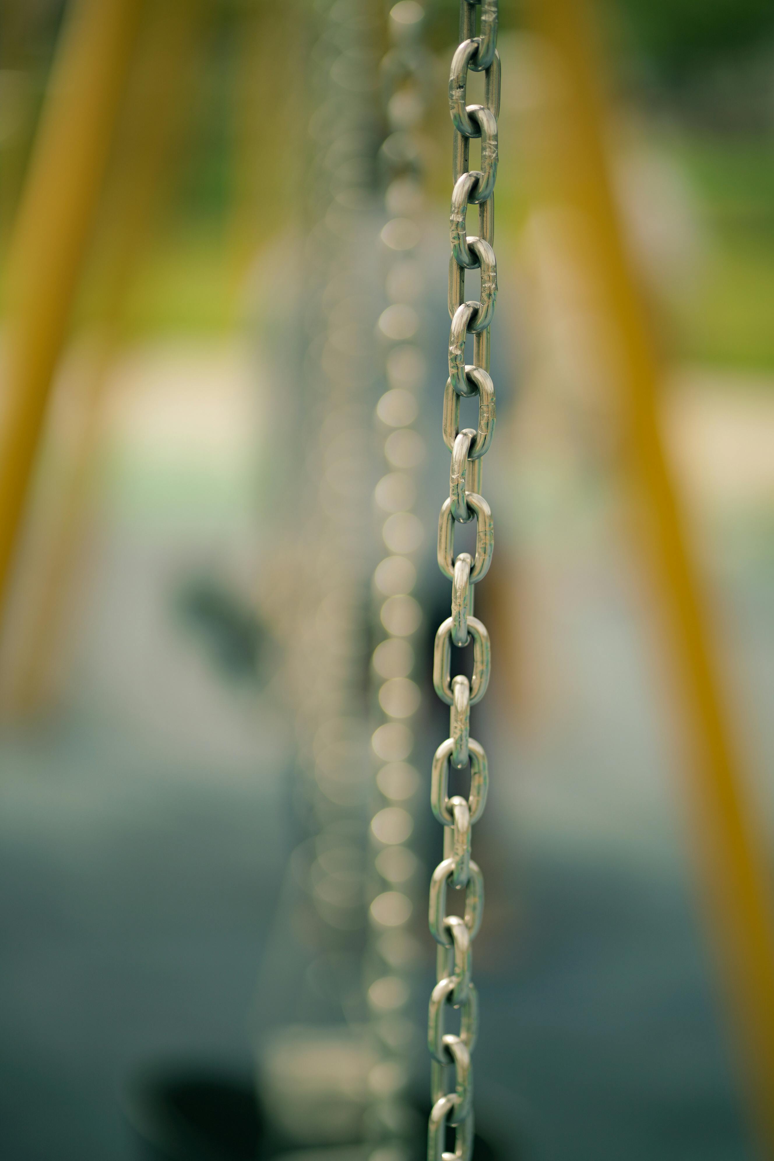 Swing Chain on Children Playground · Free Stock Photo