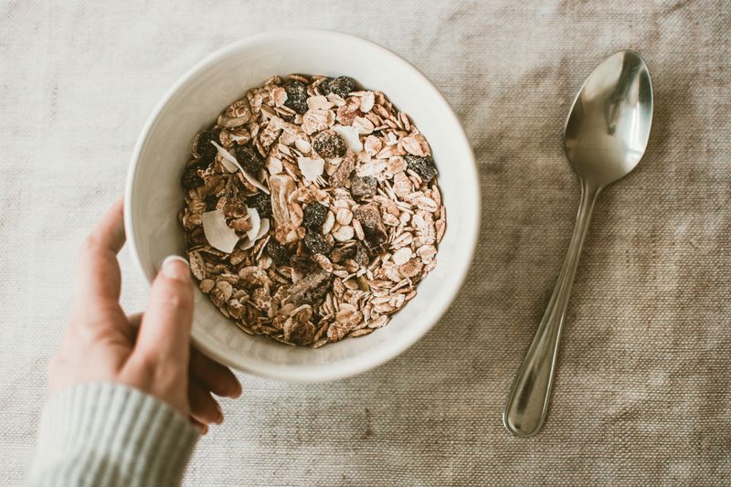 muesli style oats with dried fruit and nuts