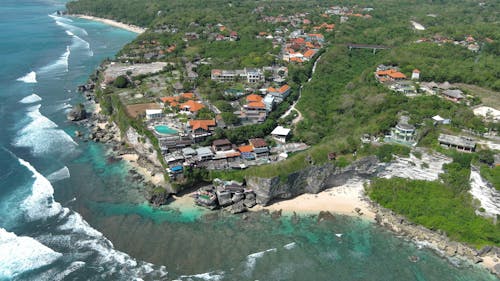 Aerial Photography of Buildings near Ocean