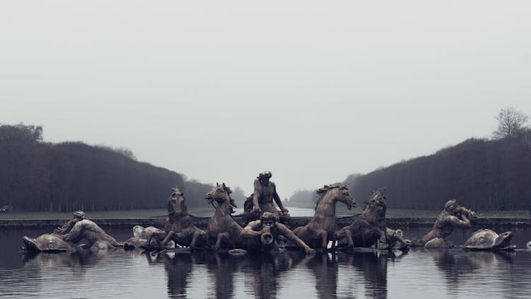 Apollo Fountain At The Palace Of Versailles In France