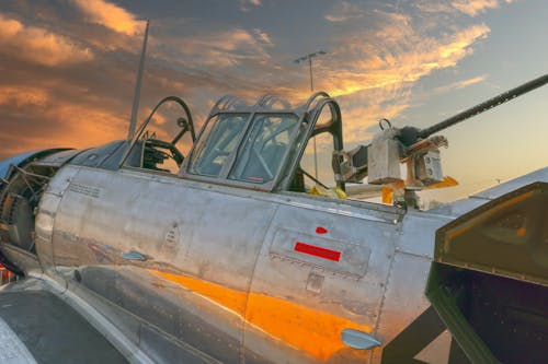 Close-up Photo of an Abandoned Fighter Jet 