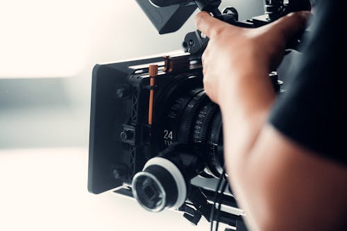 Man Holding a Camcorder 