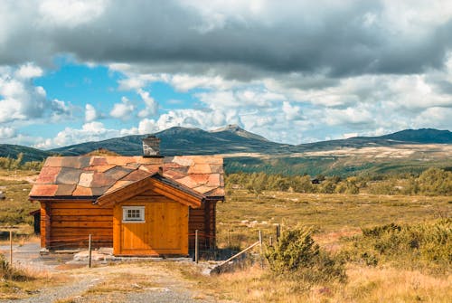 Free stock photo of chalet, national park, norway Stock Photo