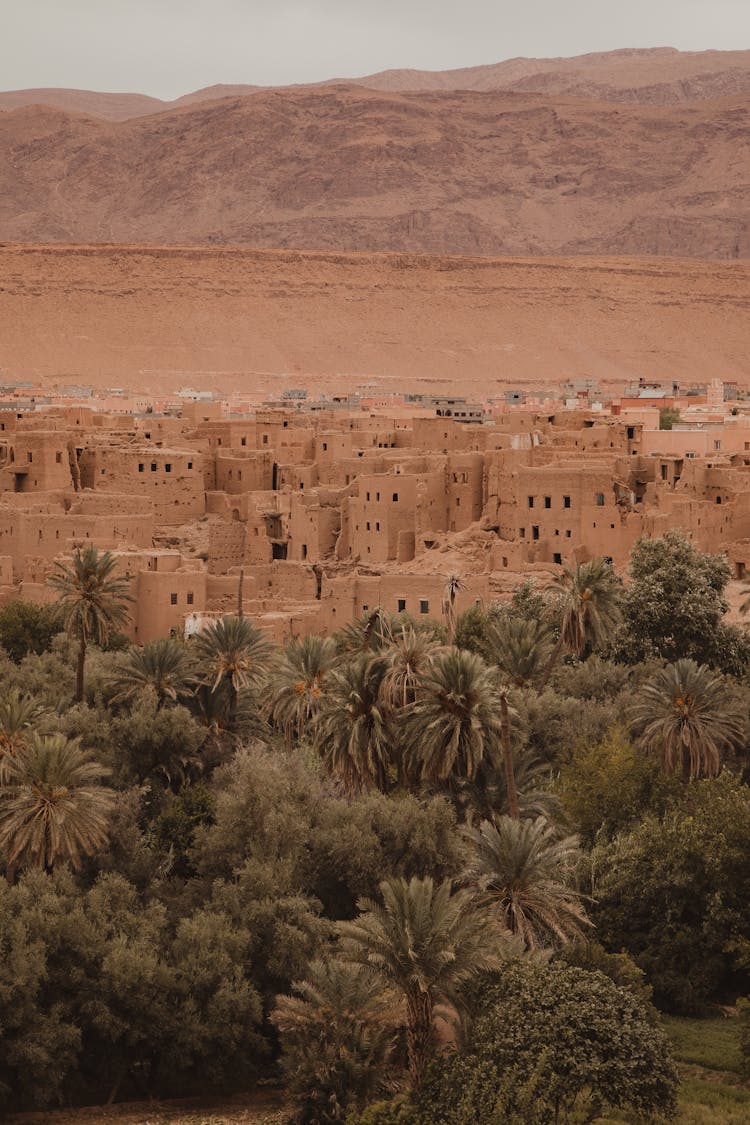 Aerial View On Kasbah Ait Ben Haddou In Morocco