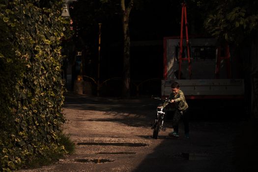 A Boy with a Bicycle