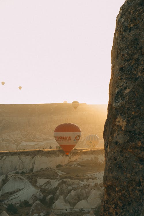 Hot Air Balloons in the Sky during Sunset