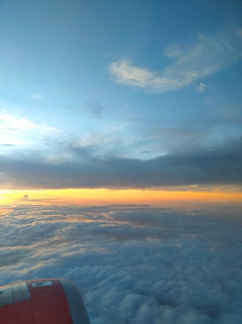 Foto profissional grátis de asa de avião, janela do avião