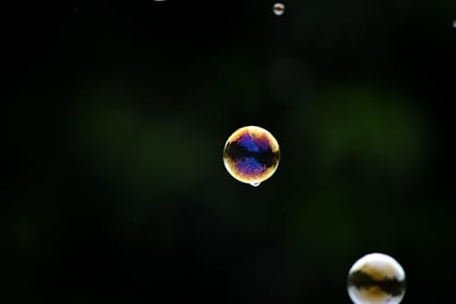 Close-up Photo of Floating Bubbles