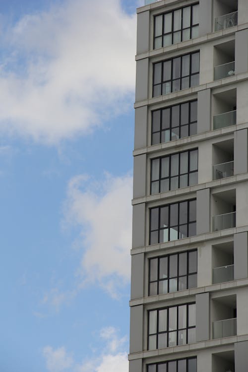 Staircase Windows of an Residential Tower