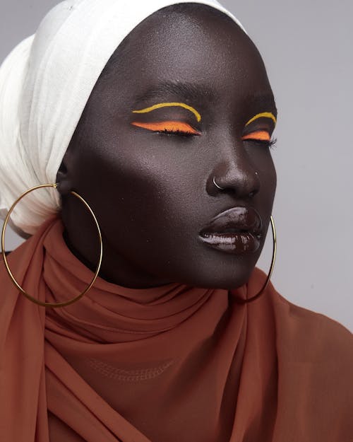 Woman with Colorful Makeup