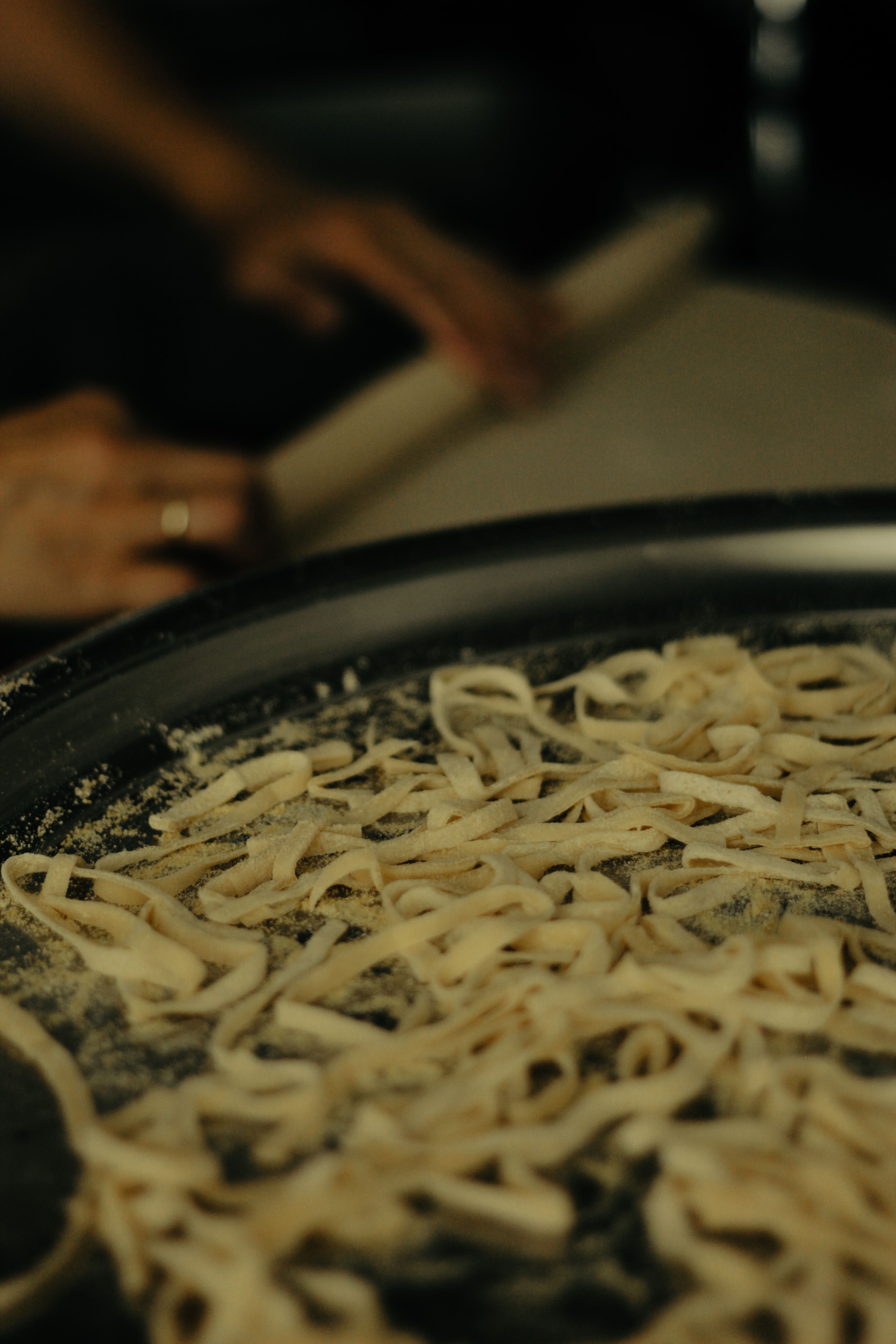 wheat noodles dough kitchen