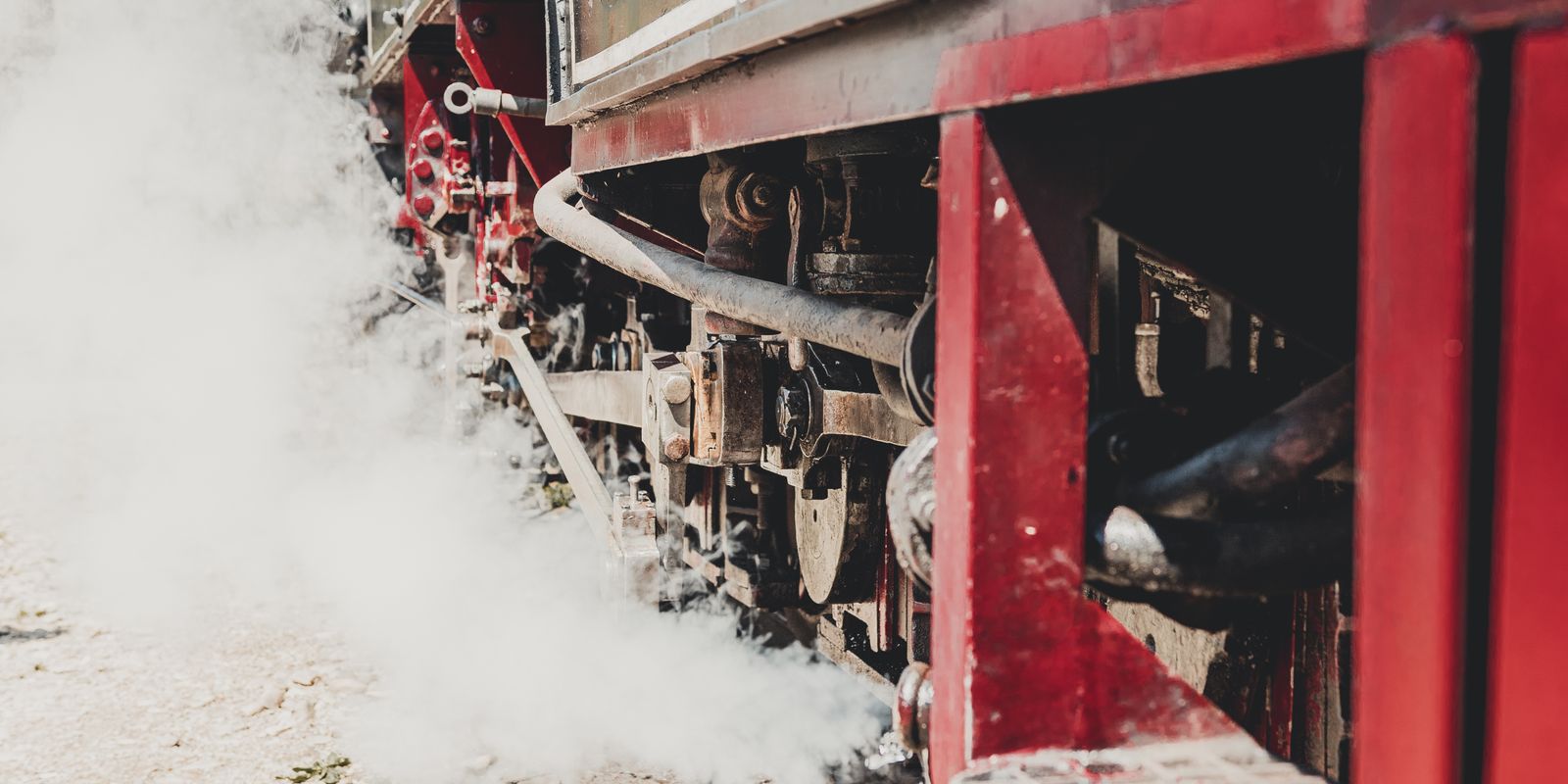A vintage steam locomotive in the mountains near Elkins