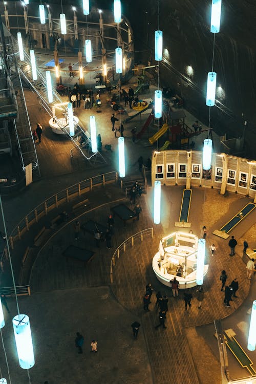 Entertainment Zone in the Salina Turda Salt Mine in Romania