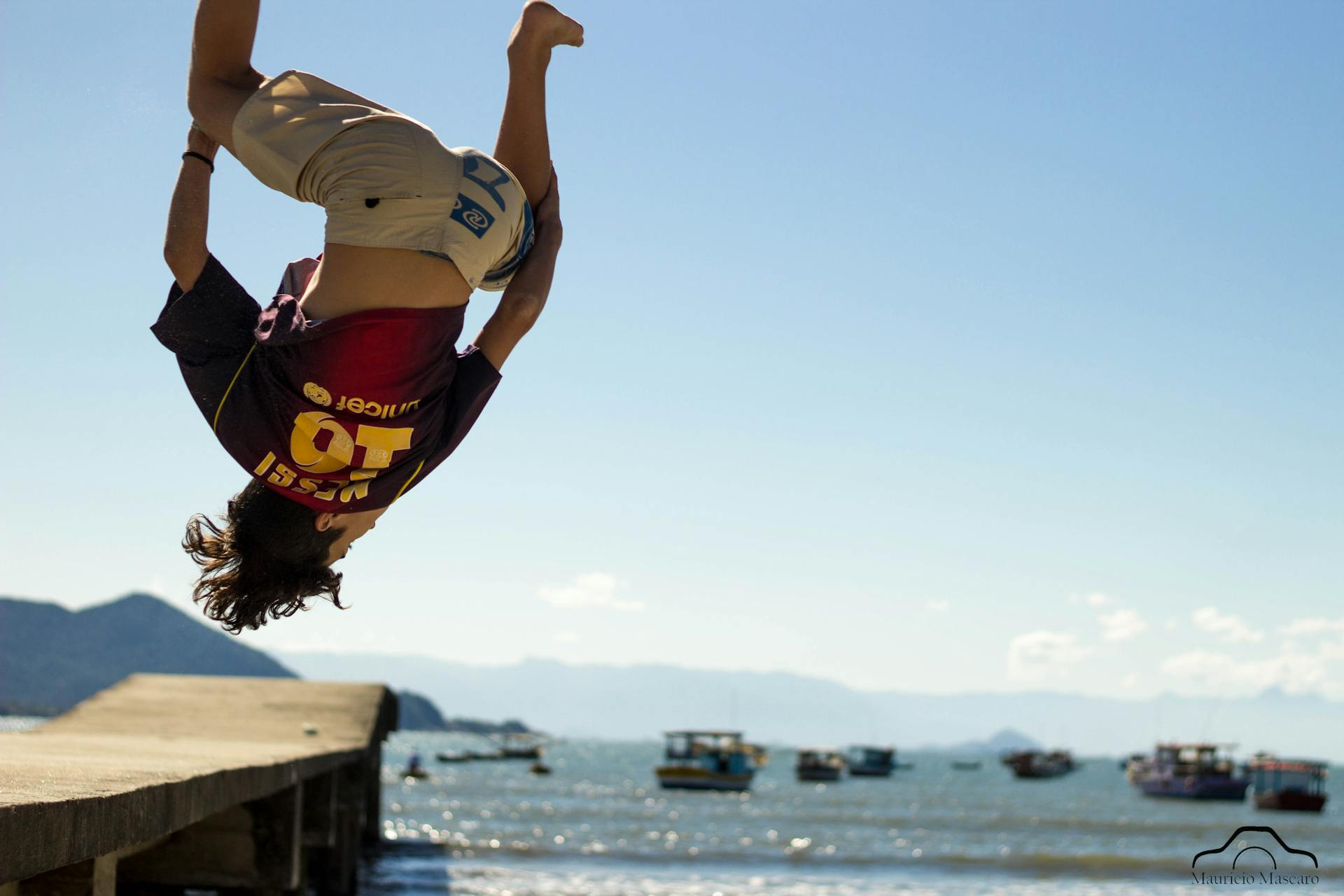 Man Doing A Back Flip