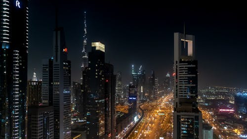 Ingyenes stockfotó belváros, dubaj, éjszaka témában