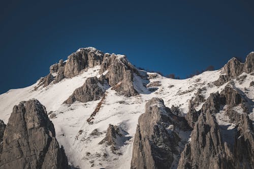 Rocky Mountain Under Blue Sky