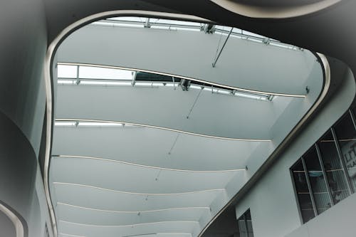 White and Grey Building Ceiling