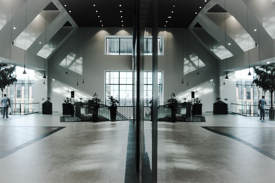 Premium business center interior