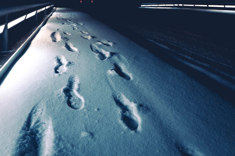 Footprints On Snow 