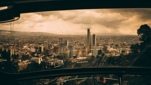 Free Bogotá retro skyline Stock Photo