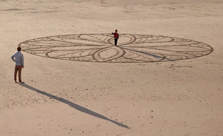 Decorative Pattern In Sand