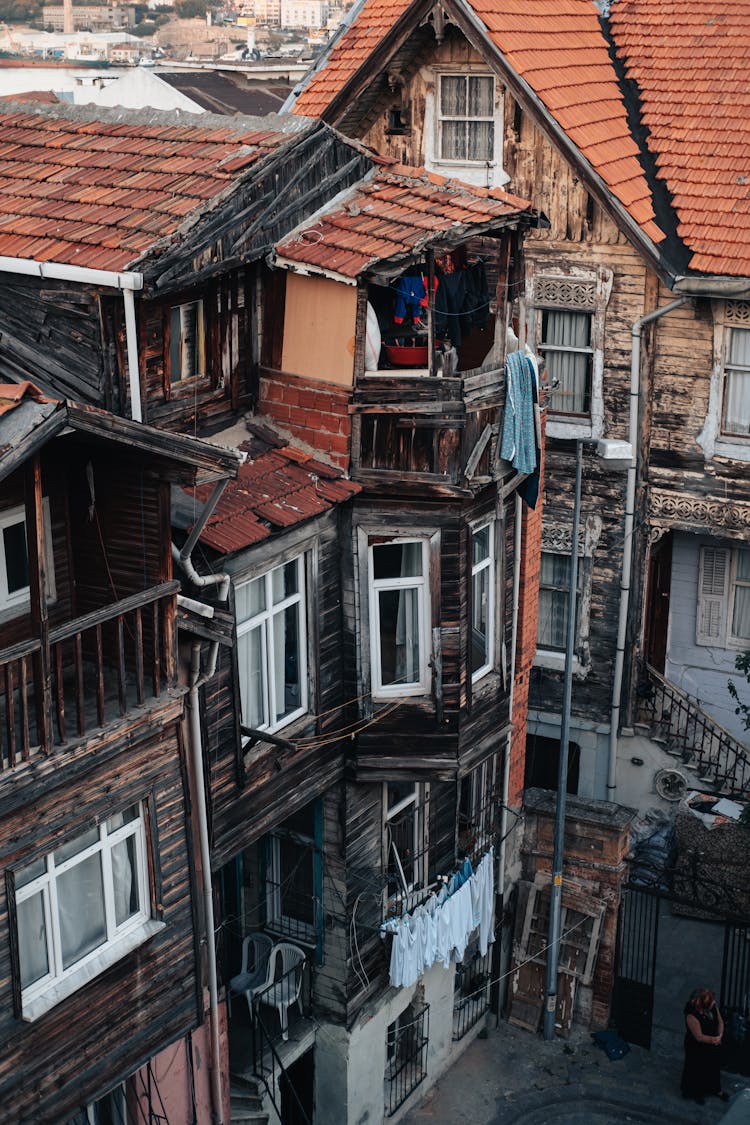 Old Wooden Residential Buildings