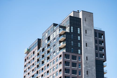 Upper Floors of a Modern High-rise Apartment Building